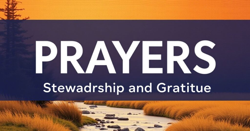 Section 4: Prayers for Stewardship and Gratitude